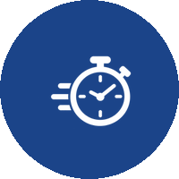 glance-fitting Stopwatch icon for same-day hearing aid fittings